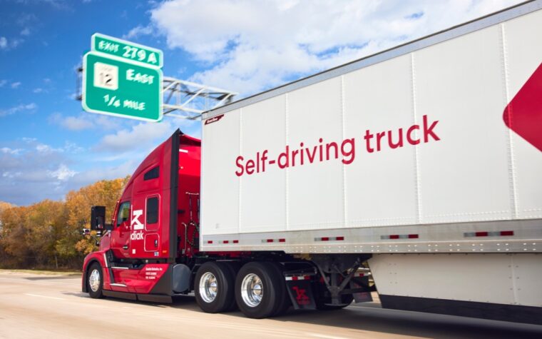 Self-driving trucks begin tests on California highways